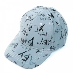 Χαμηλό MOQ φθηνό έθιμο δημοφιλές αδόμητο καπέλο μπέιζμπολ σκούρα γκρι αντανακλαστικό καπέλο μπέιζμπολ για τον άνθρωπο