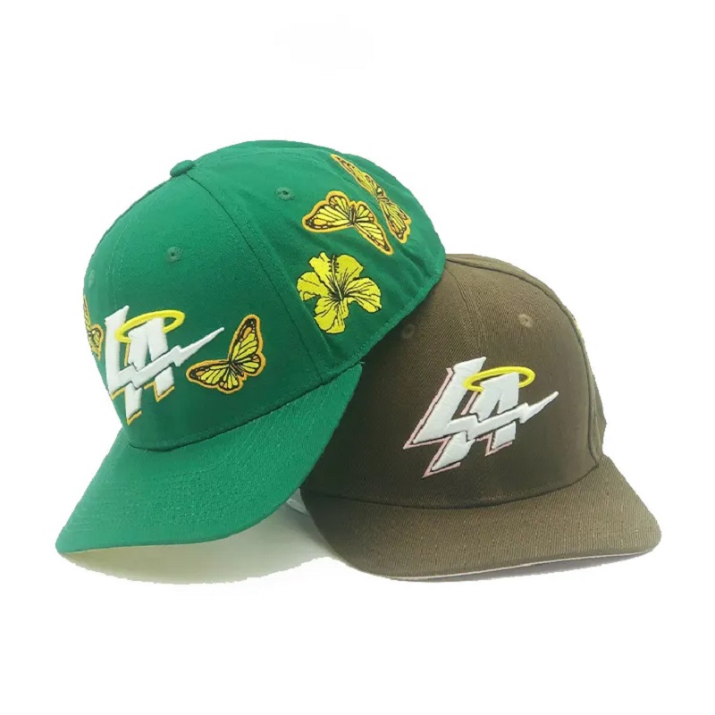 Custom 6 Panel 3D Logo Logo Microbend Brim Baseball Cap για άνδρες