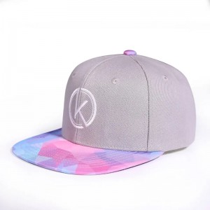 Νέο στυλ 6 πάνελ hip-hop snap back floral floral flat brim print snapback καπέλο ρυθμιζόμενο