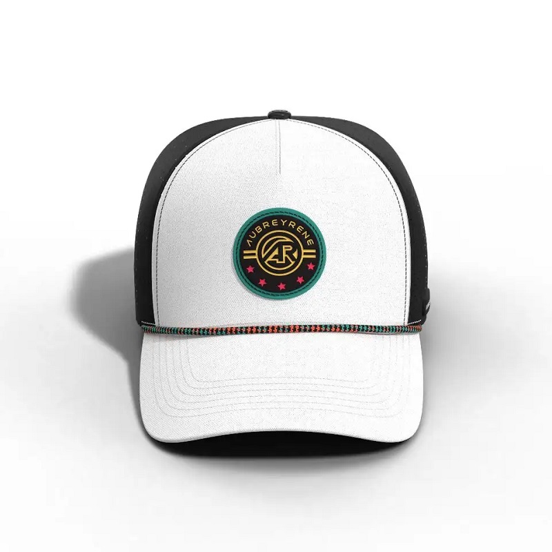 Νέο σχεδιασμό Fashion Trucker Hat Custom Patch Breathable 5 Panel Curved Brim Baseball Cap με σχοινί