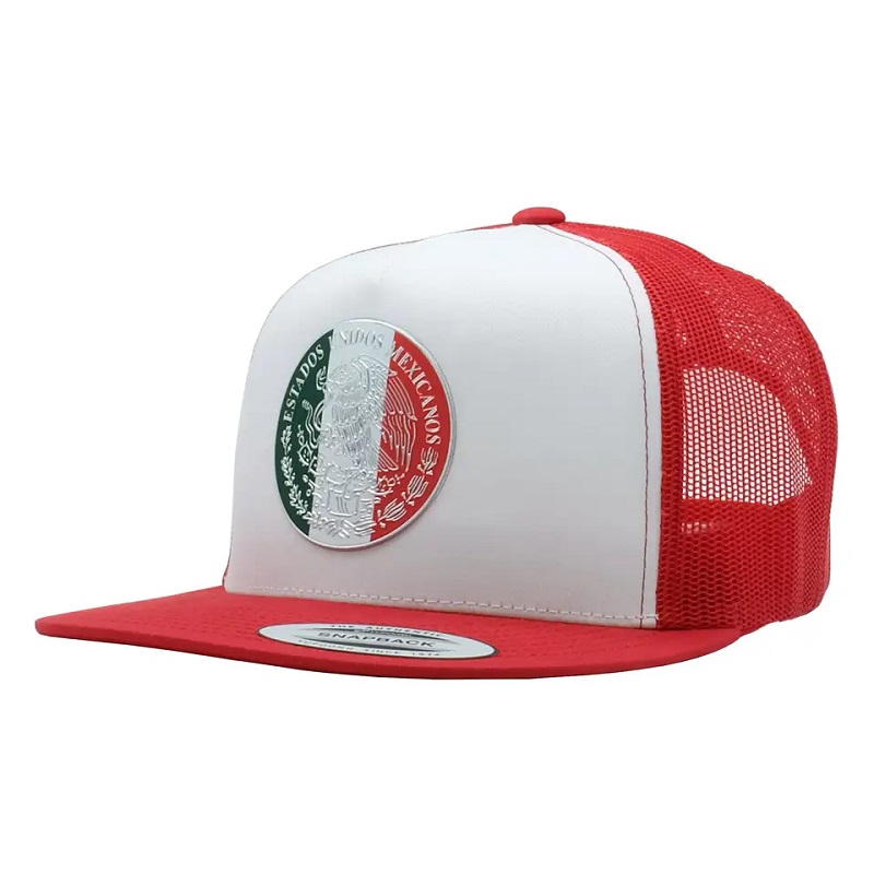 Custom 6 Panel Hip Hop Snapback Hat 3D Λογότυπο κεντήματος Flat Bill Gorras Snapback Cap
